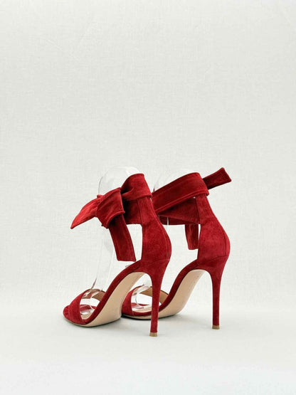 Pre - loved GIANVITO ROSSI Red Size EU 37.5 Heeled Shoes at Reems Closet