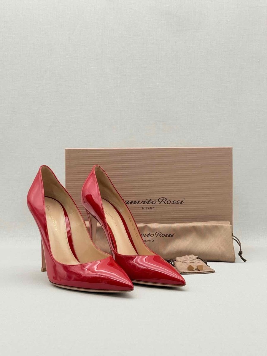Pre - loved GIANVITO ROSSI Red Size EU 40 Pumps at Reems Closet
