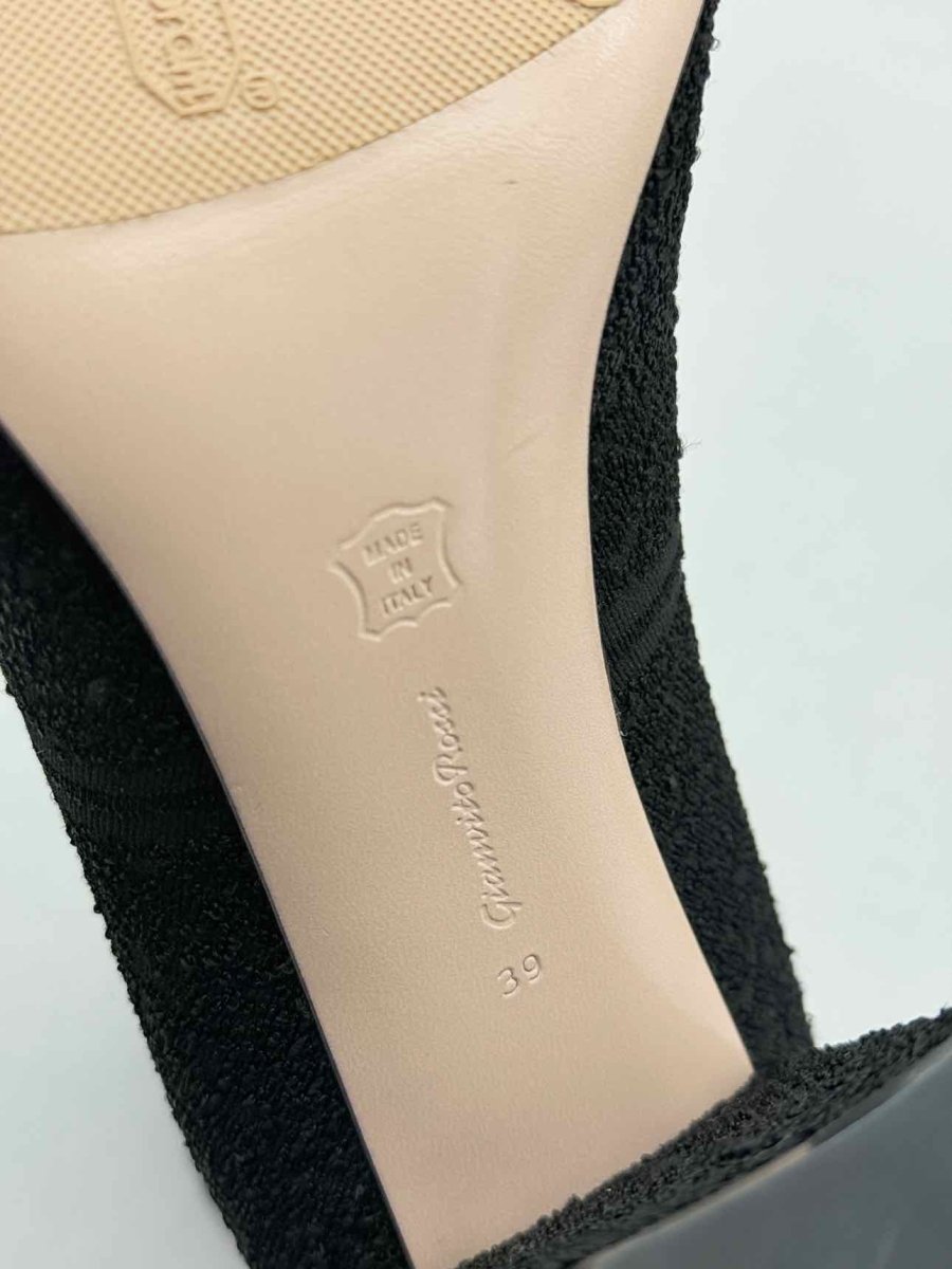 Pre - loved GIANVITO ROSSI Sock Black Size EU 39 Ankle Boots at Reems Closet