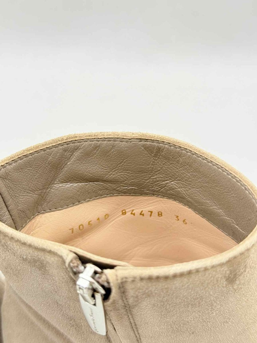 Pre - loved GIANVITO ROSSI Taupe Size EU 36 Ankle Boots at Reems Closet