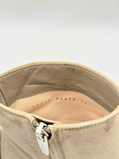 Pre - loved GIANVITO ROSSI Taupe Size EU 36 Ankle Boots at Reems Closet