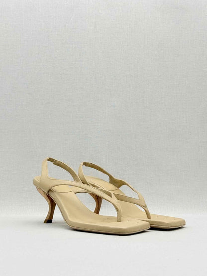 Pre - loved GIA/RHW Beige Size EU 39 Mules at Reems Closet