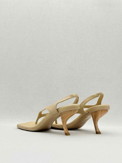 Pre - loved GIA/RHW Beige Size EU 39 Mules at Reems Closet