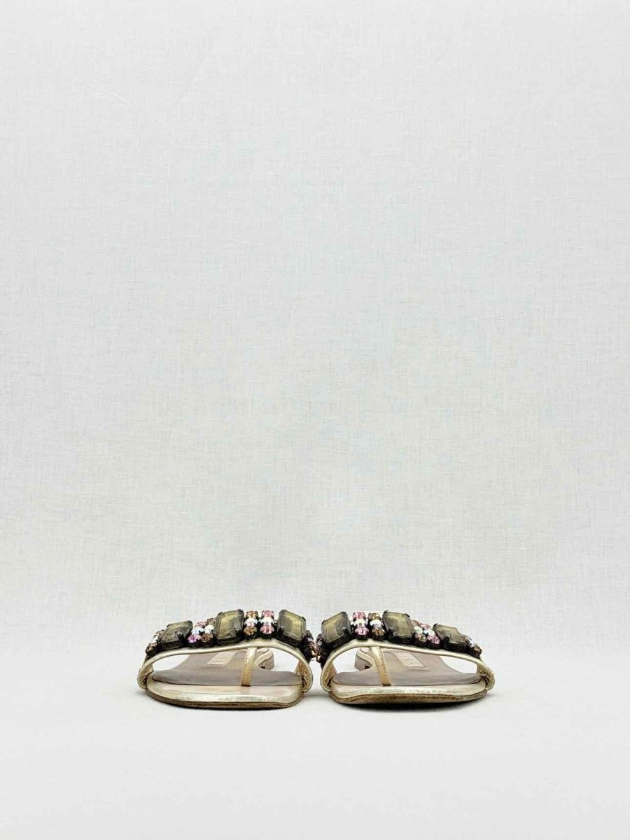 Pre - loved GINA Beige Size EU 38 Slides at Reems Closet