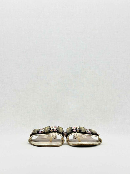 Pre - loved GINA Beige Size EU 38 Slides at Reems Closet