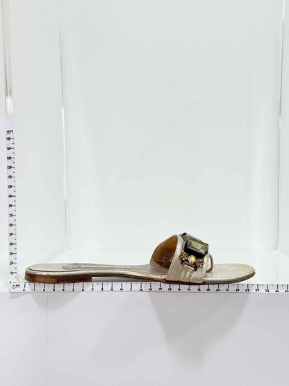 Pre - loved GINA Beige Size EU 38 Slides at Reems Closet