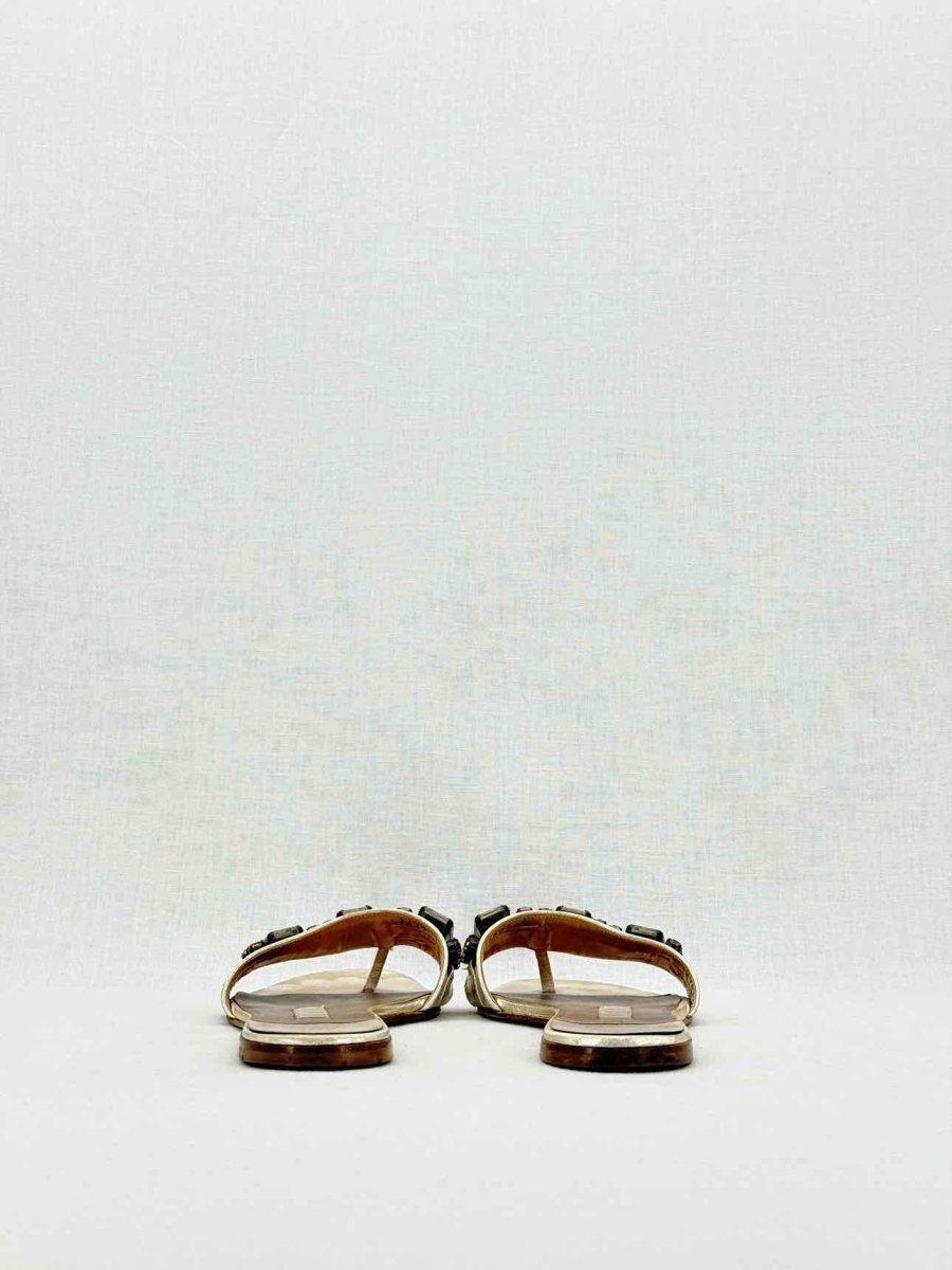 Pre - loved GINA Beige Size EU 38 Slides at Reems Closet