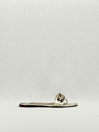 Pre - loved GINA Beige Size EU 38 Slides at Reems Closet