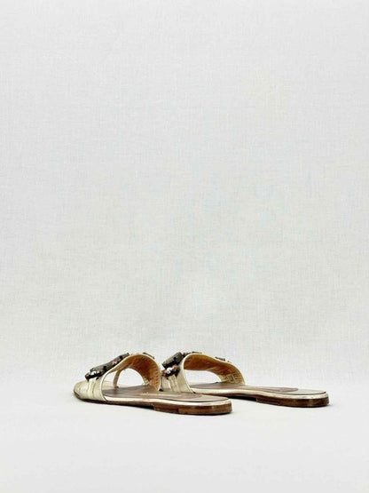 Pre - loved GINA Beige Size EU 38 Slides at Reems Closet