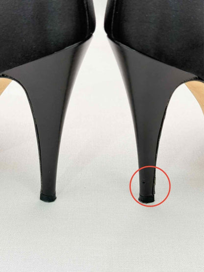 Pre-loved GINA Black Crystal Embellished Size EU 38.5 Pumps at Reems Closet