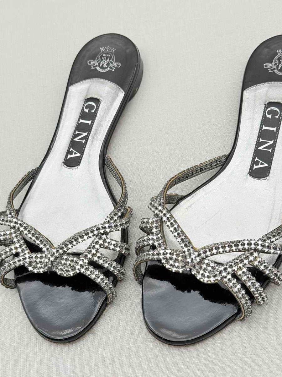 Pre - loved GINA Black Size EU 36.5 Sandals at Reems Closet