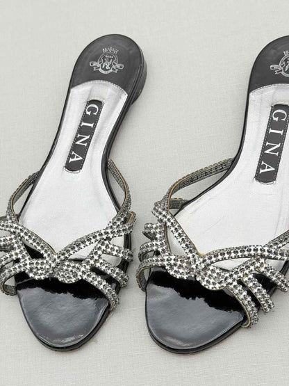 Pre - loved GINA Black Size EU 36.5 Sandals at Reems Closet