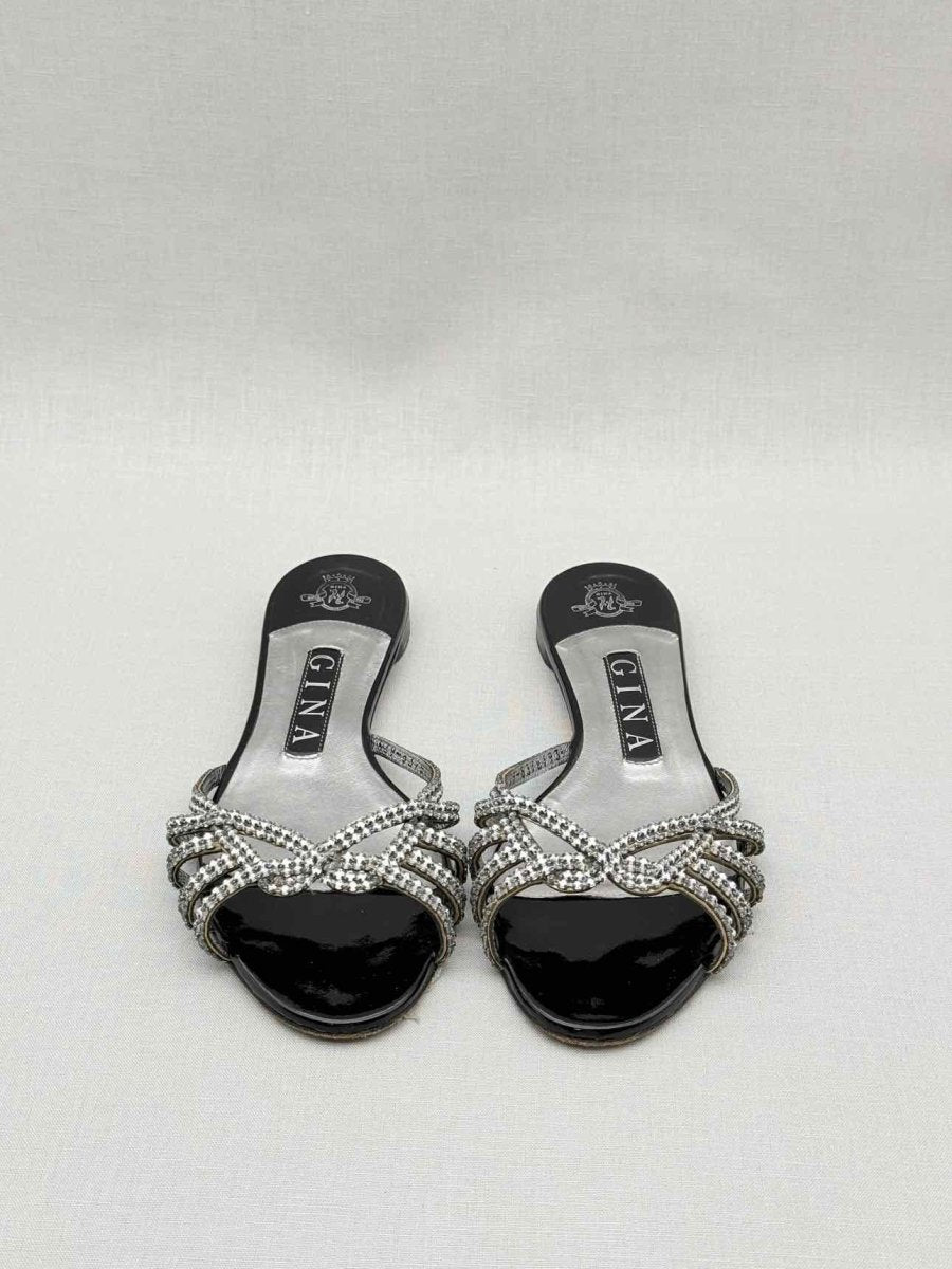 Pre - loved GINA Black Size EU 36.5 Sandals at Reems Closet