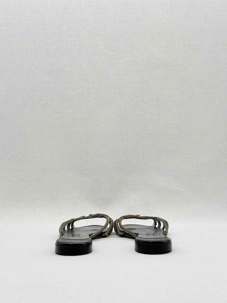 Pre - loved GINA Black Size EU 36.5 Sandals at Reems Closet