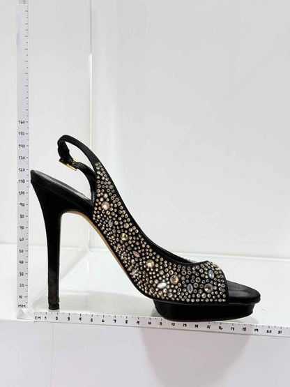 Pre - loved GINA Black Size EU 37 Platform Sandals at Reems Closet