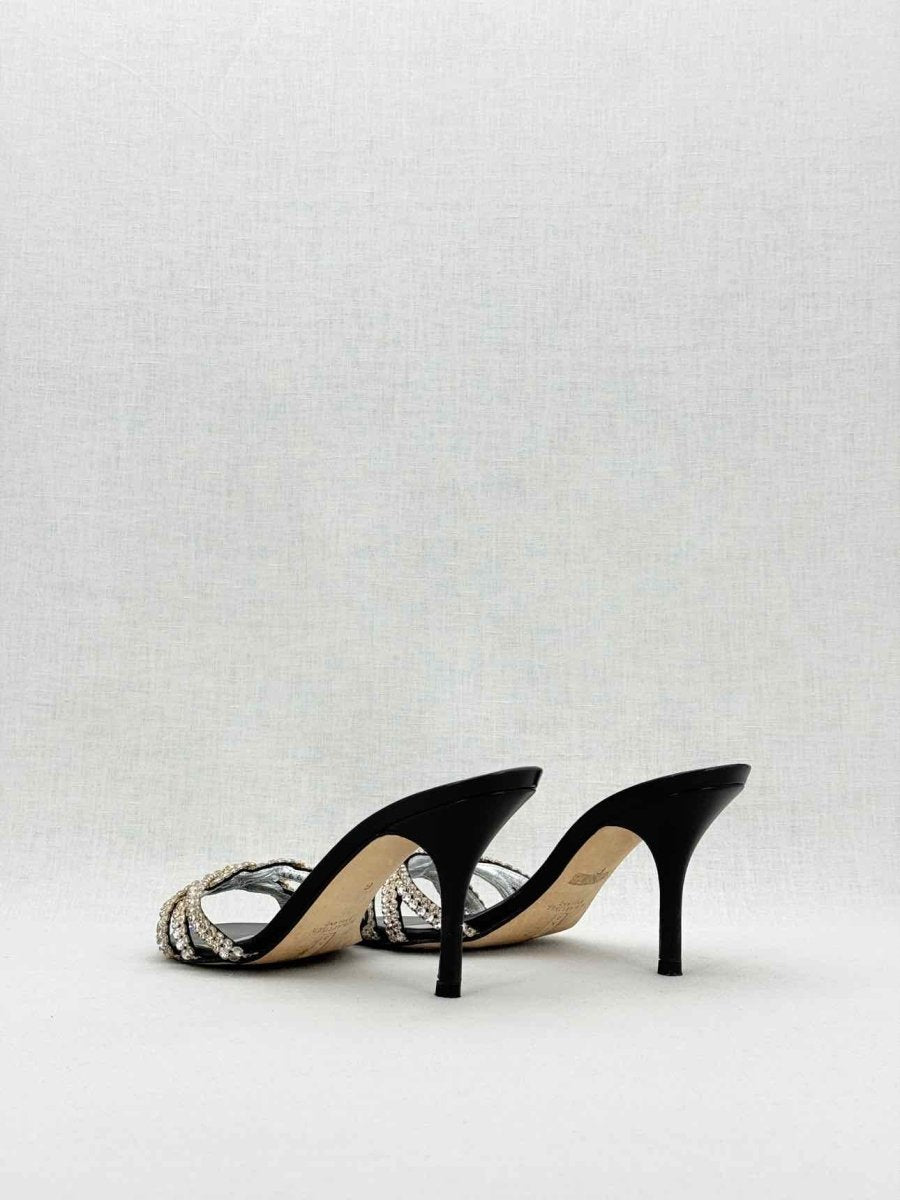 Pre - loved GINA Black Size EU 39 Mules at Reems Closet