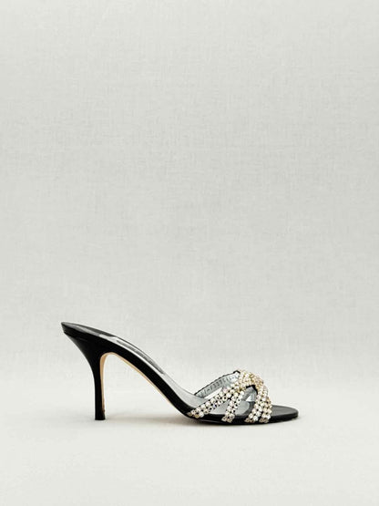 Pre - loved GINA Black Size EU 39 Mules at Reems Closet