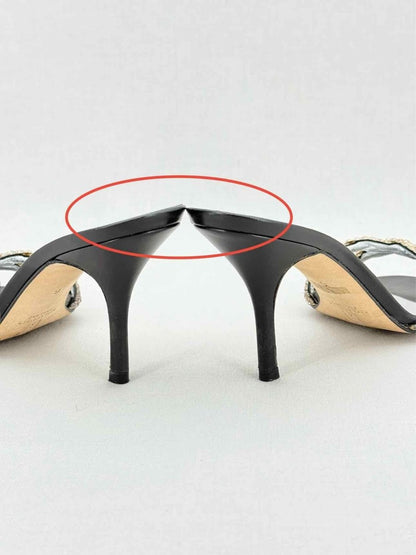 Pre - loved GINA Black Size EU 39 Mules at Reems Closet