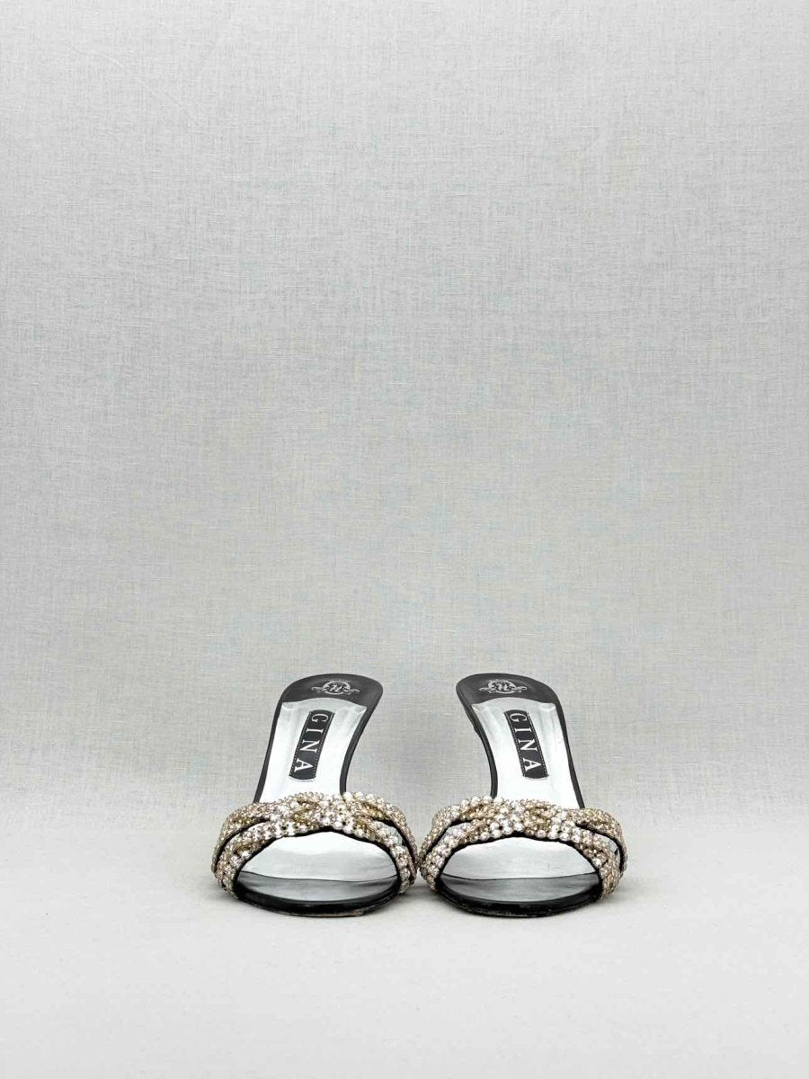 Pre - loved GINA Black Size EU 39 Mules at Reems Closet