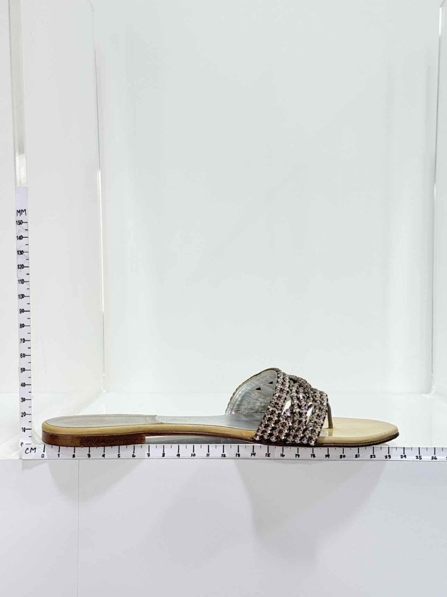 Pre - loved GINA Gold Size EU 38 Slides at Reems Closet