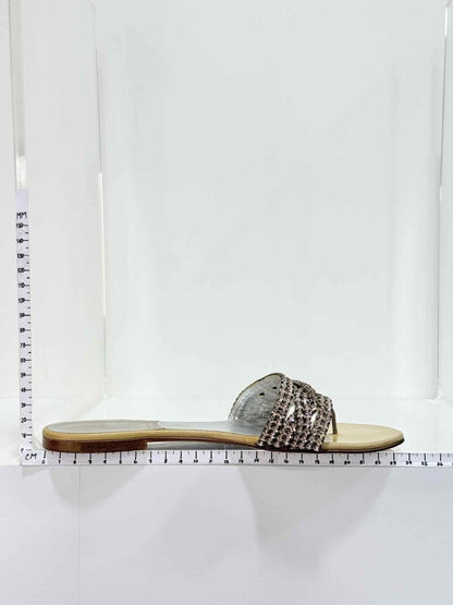 Pre - loved GINA Gold Size EU 38 Slides at Reems Closet