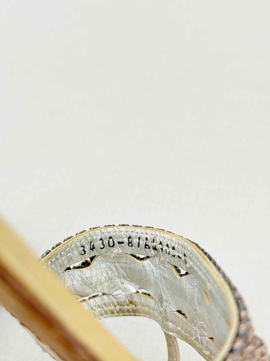 Pre - loved GINA Gold Size EU 38 Slides at Reems Closet