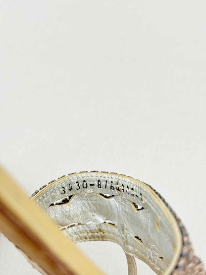 Pre - loved GINA Gold Size EU 38 Slides at Reems Closet