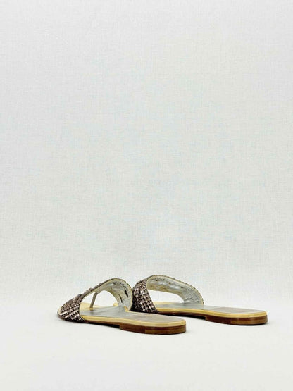 Pre - loved GINA Gold Size EU 38 Slides at Reems Closet