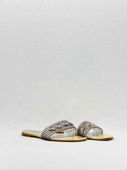 Pre - loved GINA Gold Size EU 38 Slides at Reems Closet