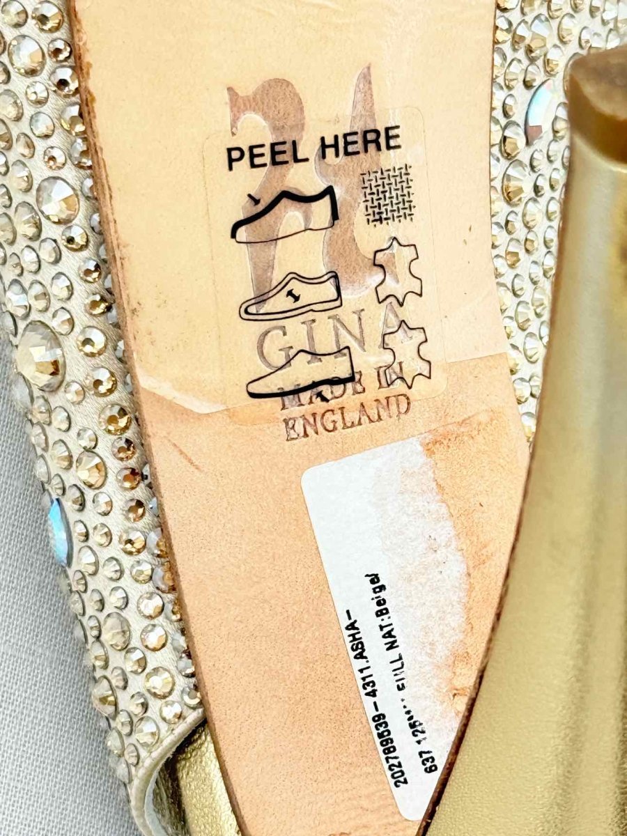 Pre - loved GINA Gold Size EU 39 Pumps at Reems Closet