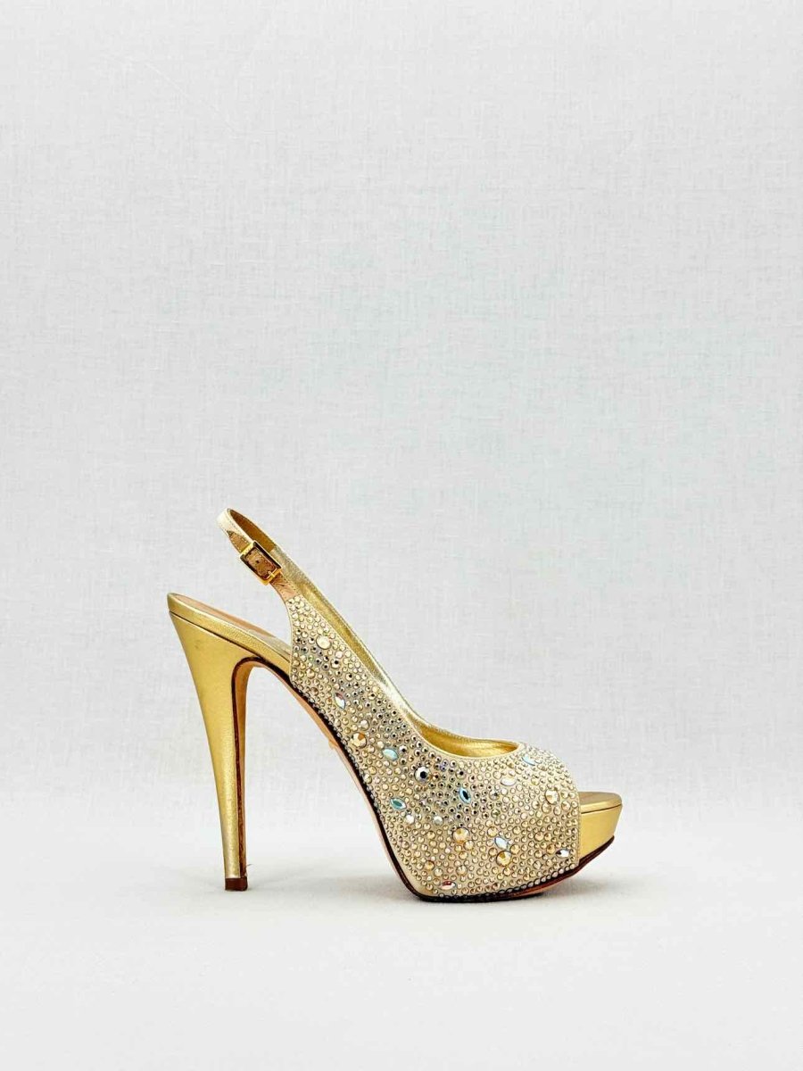 Pre - loved GINA Gold Size EU 39 Pumps at Reems Closet