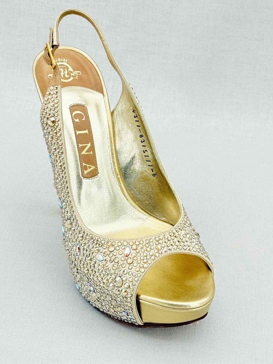 Pre - loved GINA Gold Size EU 39 Pumps at Reems Closet
