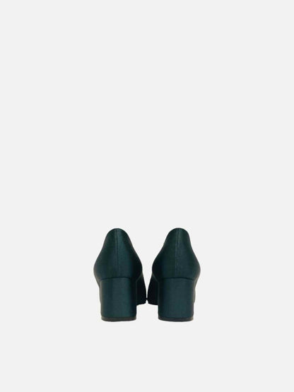 Pre - loved GINA Maxima Dark Green Size EU 35 Pumps at Reems Closet