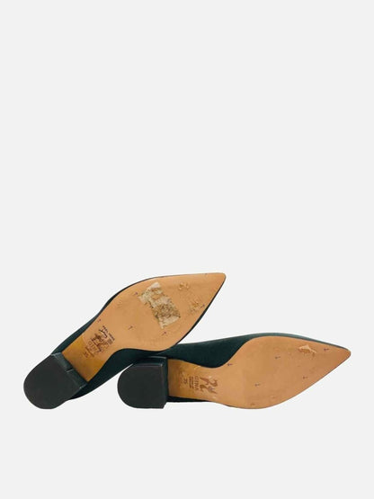 Pre - loved GINA Maxima Dark Green Size EU 35 Pumps at Reems Closet