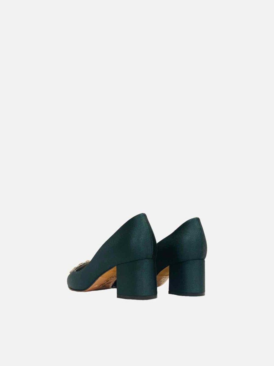 Pre - loved GINA Maxima Dark Green Size EU 35 Pumps at Reems Closet