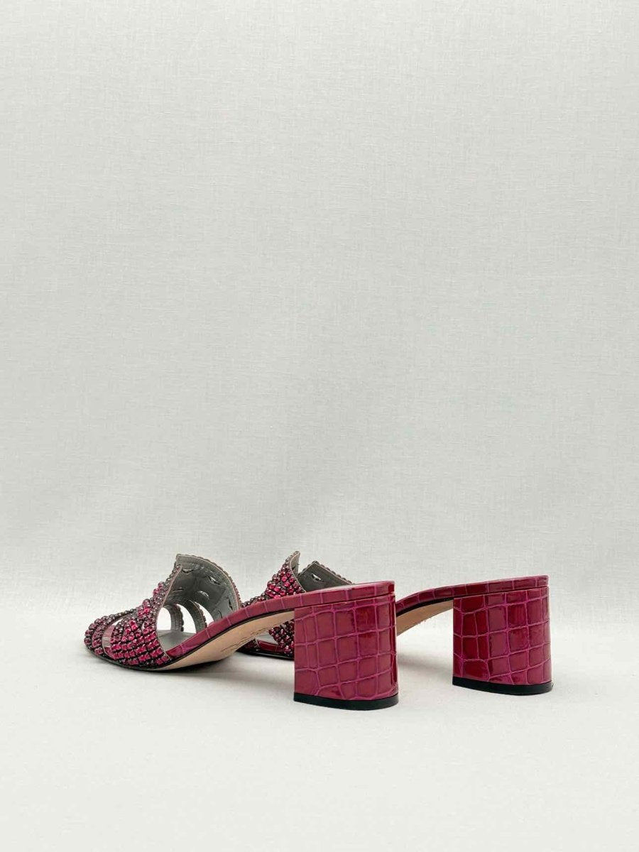 Pre - loved GINA Oregon Burgundy Size EU 41 Heeled Sandals at Reems Closet