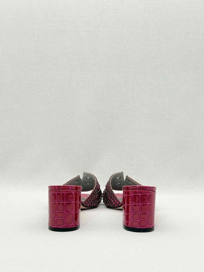 Pre - loved GINA Oregon Burgundy Size EU 41 Heeled Sandals at Reems Closet