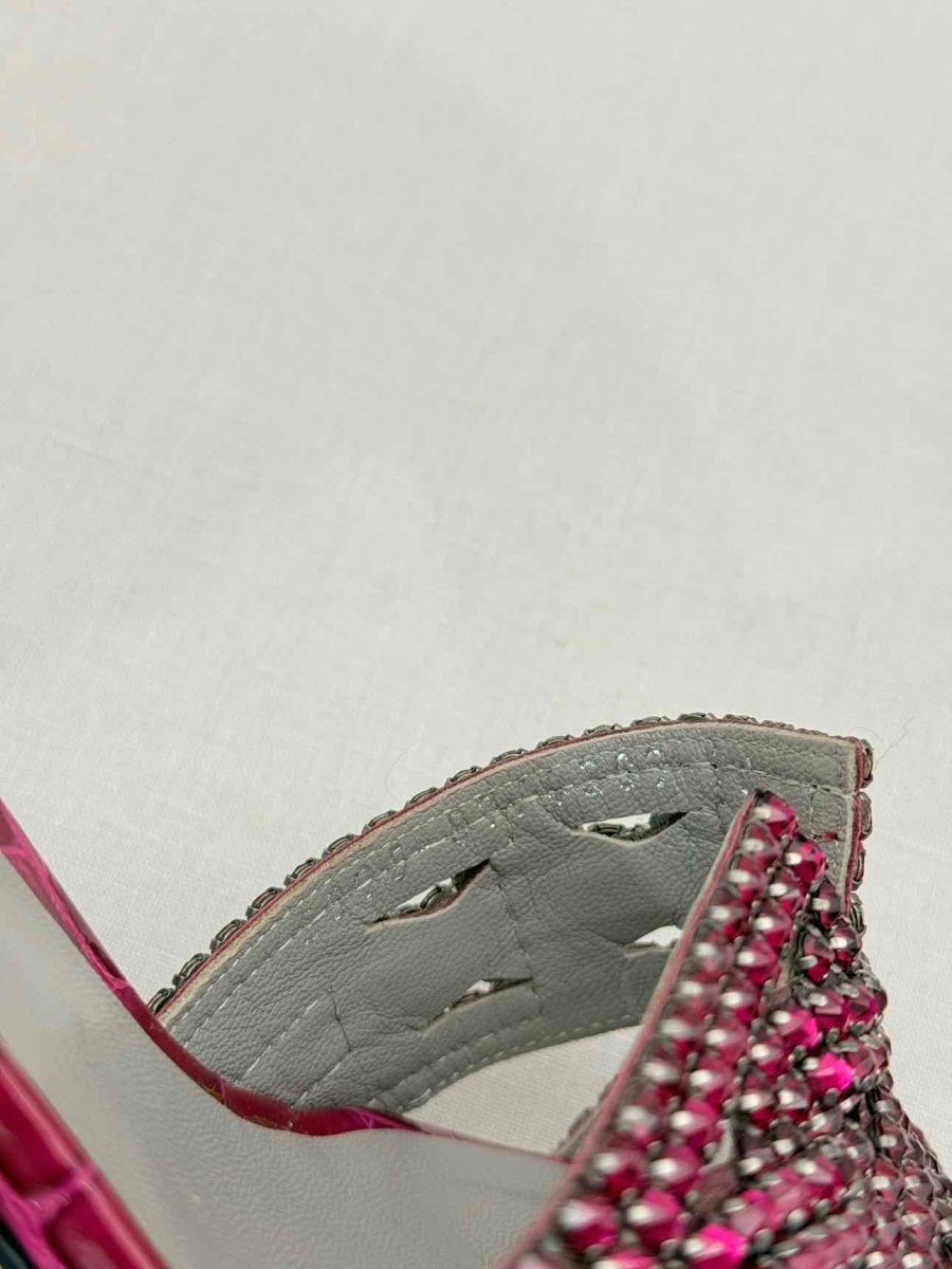 Pre - loved GINA Oregon Burgundy Size EU 41 Heeled Sandals at Reems Closet