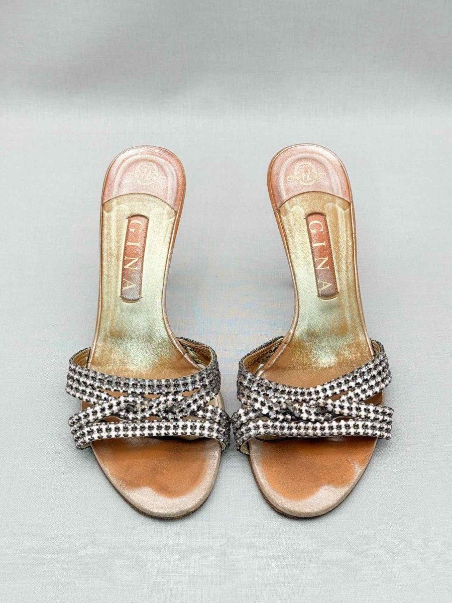 Pre-loved GINA Peach Size EU 39.5 Mules at Reems Closet