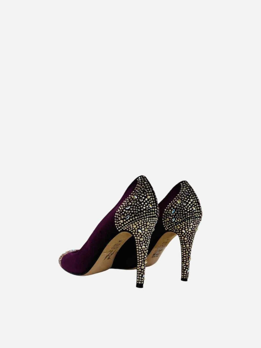 Pre - loved GINA Plum Pumps 38.5 at Reems Closet