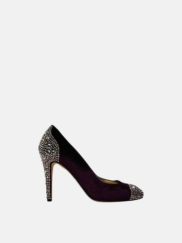 Pre - loved GINA Plum Pumps 38.5 at Reems Closet