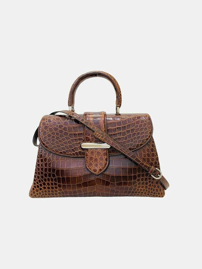 Pre - loved GIORGIA R Gio Brown Shoulder Bag at Reems Closet