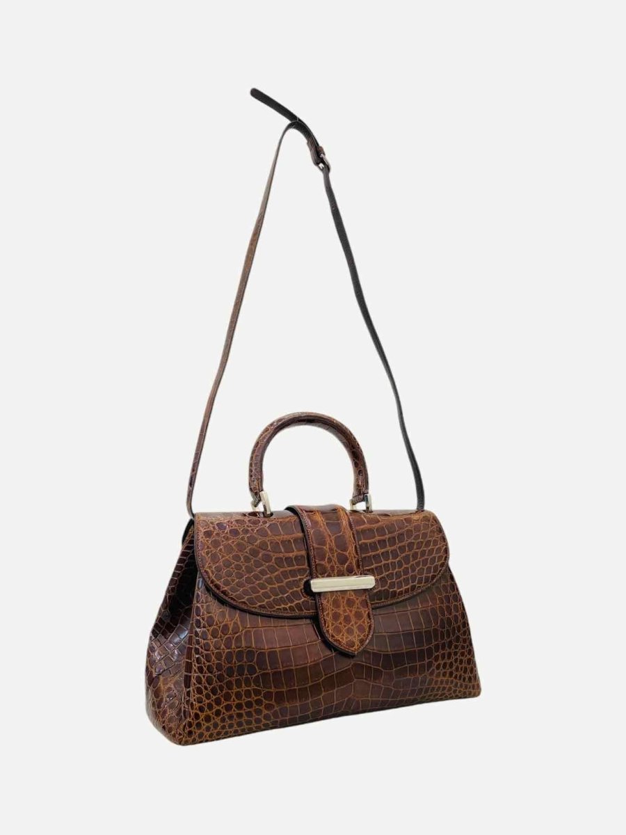 Pre - loved GIORGIA R Gio Brown Shoulder Bag at Reems Closet