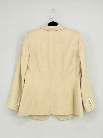 Pre - loved GIORGIO ARMANI Beige Size US 10 Jacket at Reems Closet