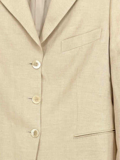 Pre - loved GIORGIO ARMANI Beige Size US 10 Jacket at Reems Closet