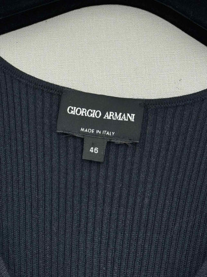 Pre - loved GIORGIO ARMANI Black Size US 10 Midi Dress at Reems Closet