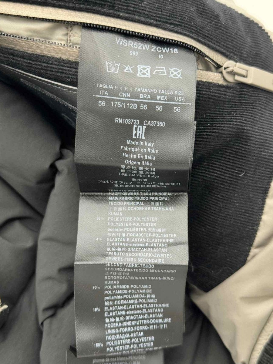 Pre - loved GIORGIO ARMANI Black/Blue Size XXXL Bomber Jacket at Reems Closet