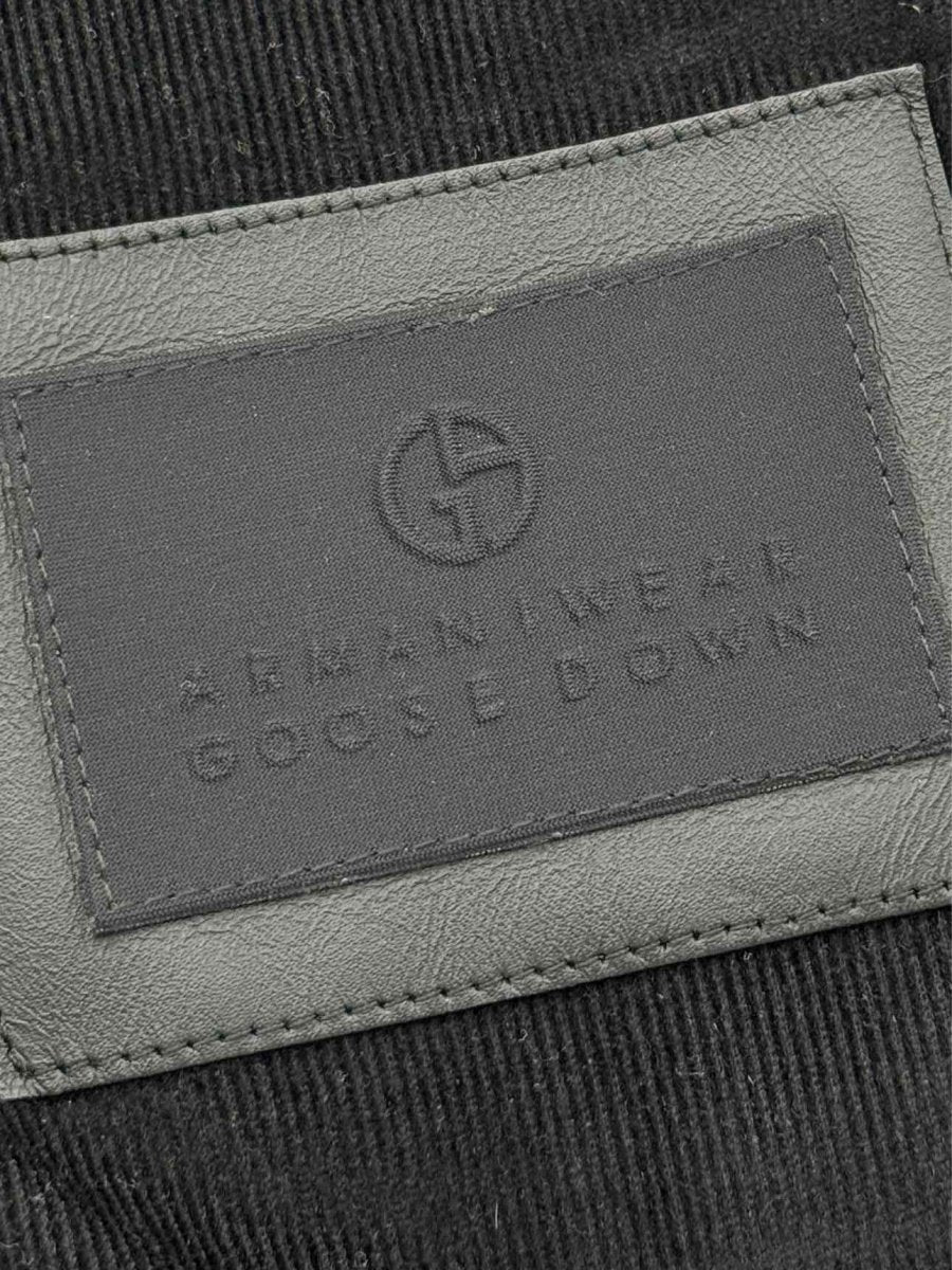 Pre - loved GIORGIO ARMANI Black/Blue Size XXXL Bomber Jacket at Reems Closet