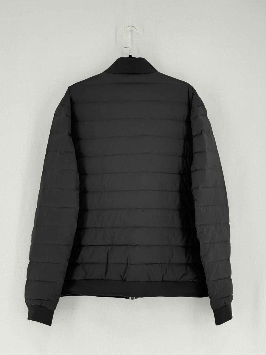 Pre - loved GIORGIO ARMANI Black/Blue Size XXXL Bomber Jacket at Reems Closet