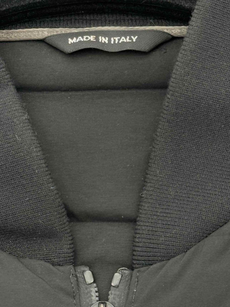 Pre - loved GIORGIO ARMANI Black/Blue Size XXXL Bomber Jacket at Reems Closet